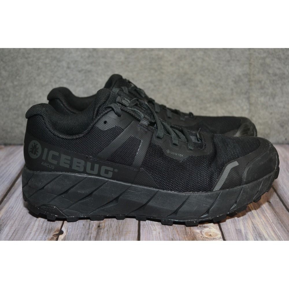 Icebug Arcus RB9X Shoes Womens Size‎ 8.5 Black Waterproof Trail Running Gore-Tex
